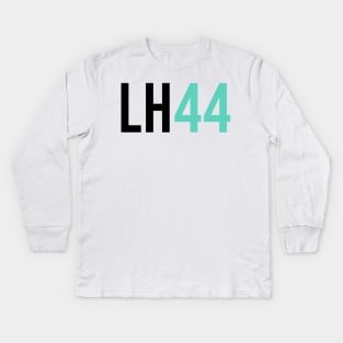 Lewis Hamilton 44 - Driver Initials and Number Kids Long Sleeve T-Shirt